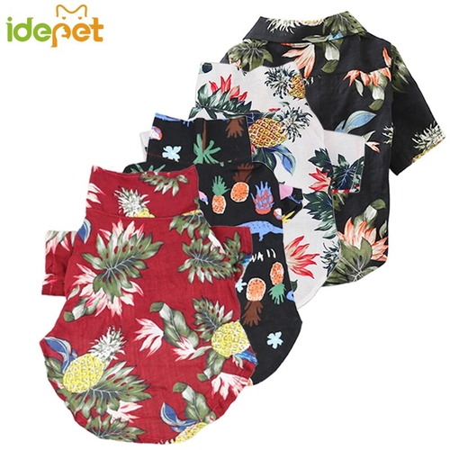 Hawaii Dog Clothes Ocean Beach Pet Shirts For Dogs