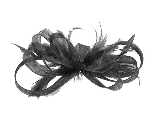 Custom made black fascinator