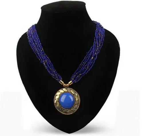 Glittering Women Necklaces & Chains (Size-FREE SIZE ) (Color-PURPLE)