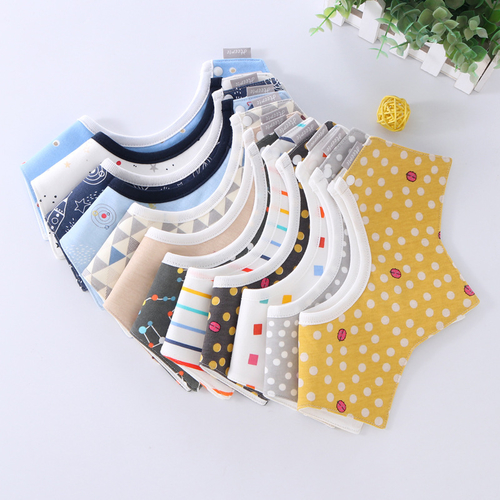 Cartoon Baby Bibs Cotton Waterproof Cloth Bibs