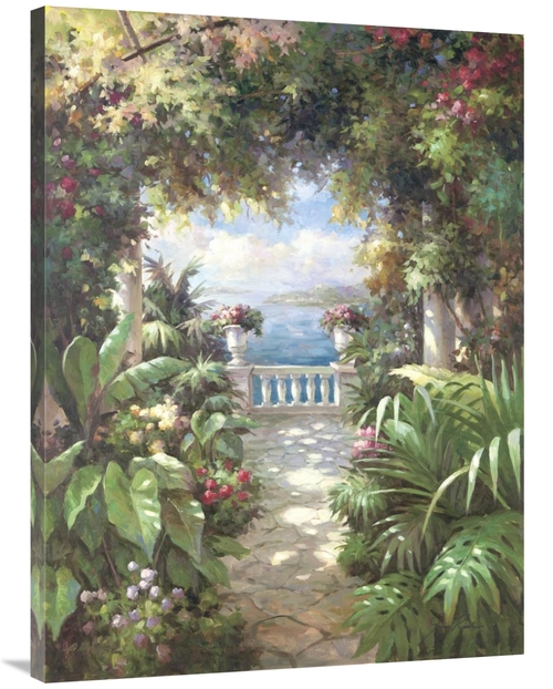 Global Gallery GCS-113738-3040-142 30 x 40 in. Terrace Retreat Art Pri