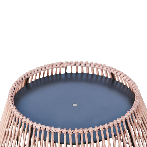 Teamson Home Bamboo Small Round Garden Side Table