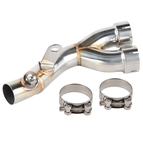 Race Exhaust Link Mid Pipe Stainless Clamp For