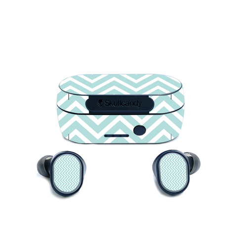 MightySkins SKSE-Aqua Chevron Skin for Sesh True Wireless Earbuds - Aq