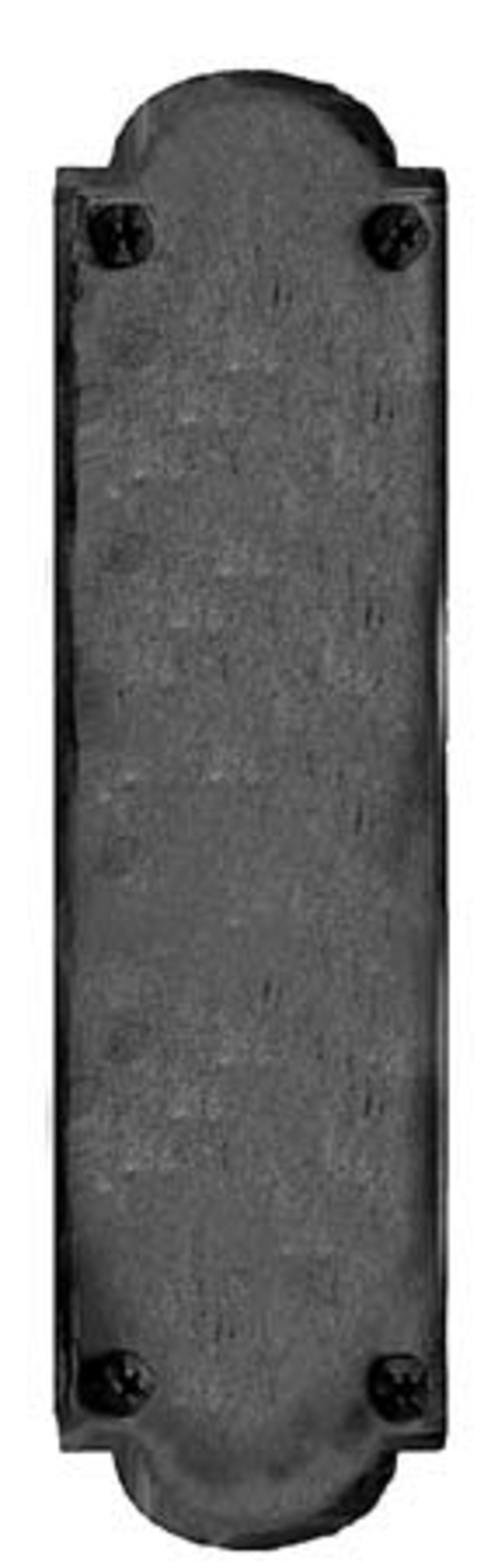 Acorn IMCBP 15-3/4" Iron Art Hand Forged Iron Push Plate - Black