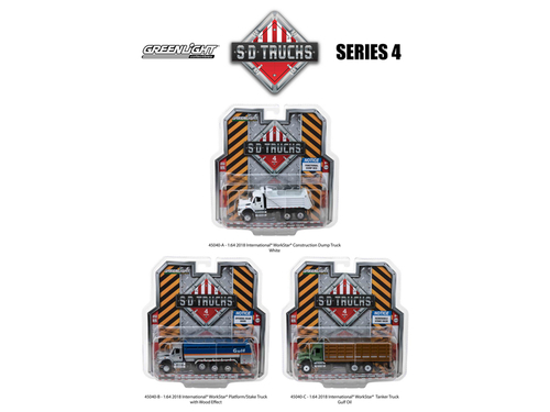 2018 International Workstar Trucks Set of 3 \S.D. Trucks\" Series 4