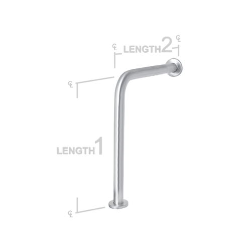 AJW UG2-R3330 33 X 30 In. Concealed Snap Flange Grab Bar - Configurati