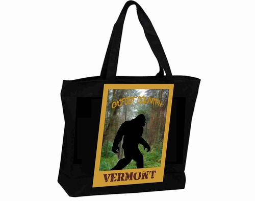 Tote New Zipper Bag Travel Poster Bigfoot Country Vermont