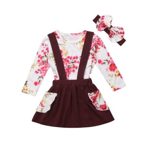 Pretty Kids Baby Girl Clothes Flower Sets