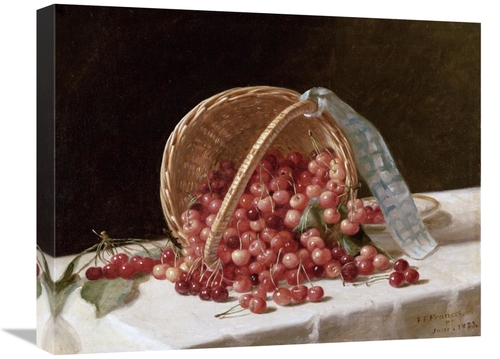 Global Gallery GCS-267982-22-142 22 in. A Basket of Cherries, 1853