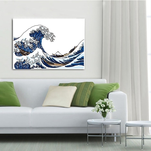 The Waves Canvas Art Print Wall Pictures Home