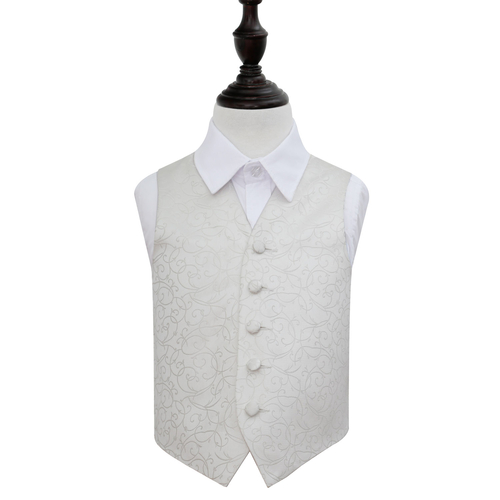Swirl Waistcoat - Boys - Ivory, 32'