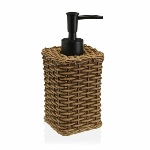 Soap Dispenser Versa Brown Resin ABS (7,5 x 18 x 7,5 cm)