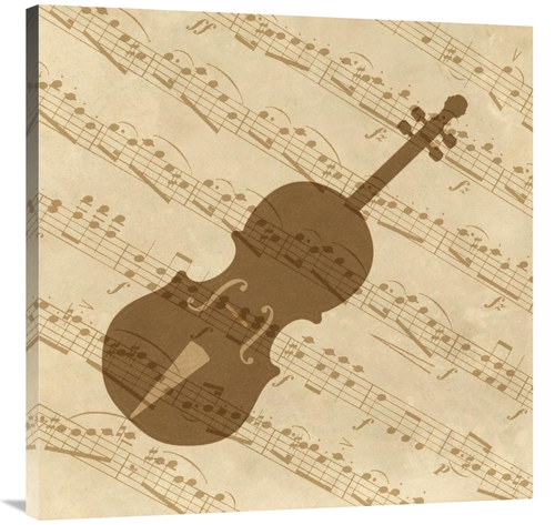 Global Gallery GCS-453950-3636-142 36 x 36 in. Music - Violin Art Prin