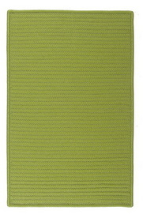 Colonial Mills Rug H271R024X120S Simply Home Solid - Bright Green 2 ft