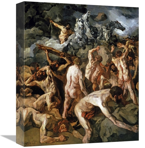 Global Gallery GCS-282993-16-142 16 in. Combat of the Titans Art Print