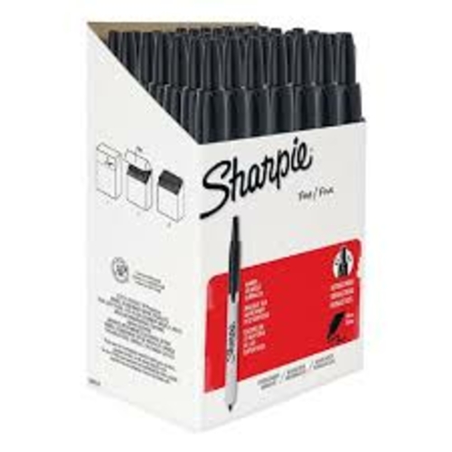 Sanford SAN1926876 Sharpie Permanent Markers, Black - Pack of 36