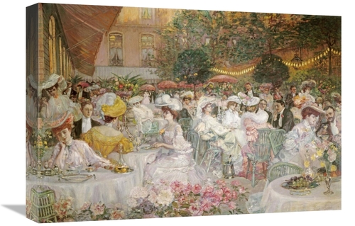 Global Gallery GCS-267989-22-142 22 in. A Restaurant Terrace Art Print