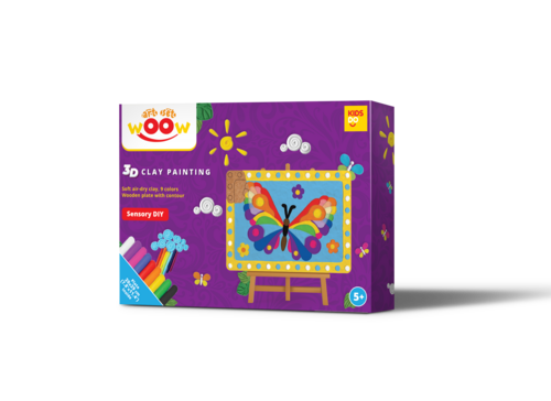 3D Clay Painting. BUTTERFLY