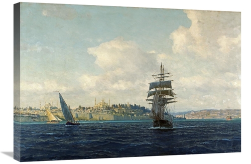 Global Gallery GCS-266224-30-142 30 in. A View of Constantinople Art P