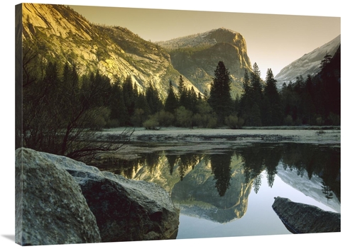 Global Gallery GCS-396807-3040-142 30 x 40 in. Mt Watkins Reflected in