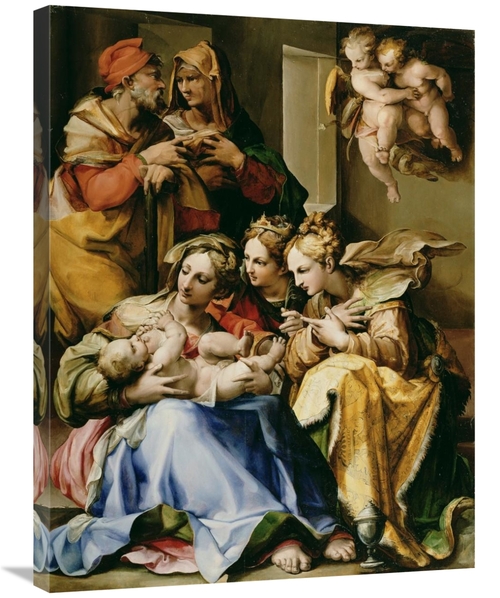 Global Gallery GCS-459972-2432-142 24 x 32 in. Holy Family with Saints