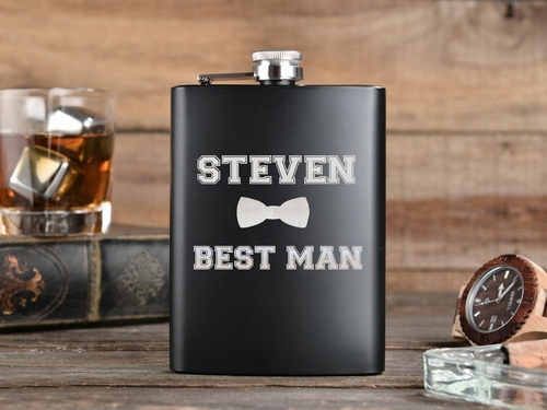 Engraved Hip flask Personalized Flasks Groomsmen Flasks Steel Flask 