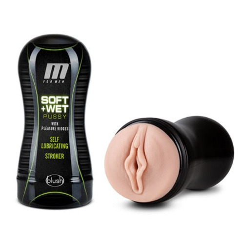 Blush M for Men Soft + Wet Pussy with Pleasure Ridges Self-Lubricating