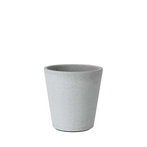 Blomus 65734 6 x 5.5 in. Dia. Coluna Flower Pot, Light Grey