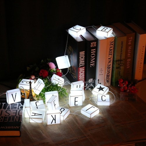 LightMe DIY LED Letter Hanging String Lights 2