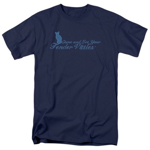 Trevco Tender Vittles-Come And Get Em Short Sleeve Adult 18-1 Tee- Nav