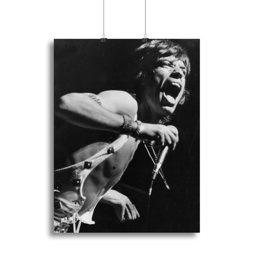 Mick Jagger performs in Vienna Canvas Print or Poster