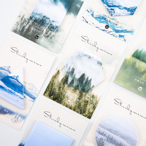 Forest Mountain Sticker Bookmark Marker