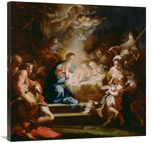 Global Gallery GCS-456792-3636-142 36 x 36 in. The Adoration of the Sh