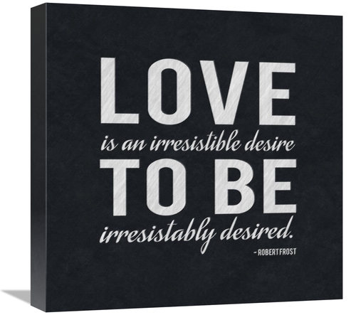 Global Gallery GCS-382227-1818-142 18 x 18 in. Quote - Frost - Love is