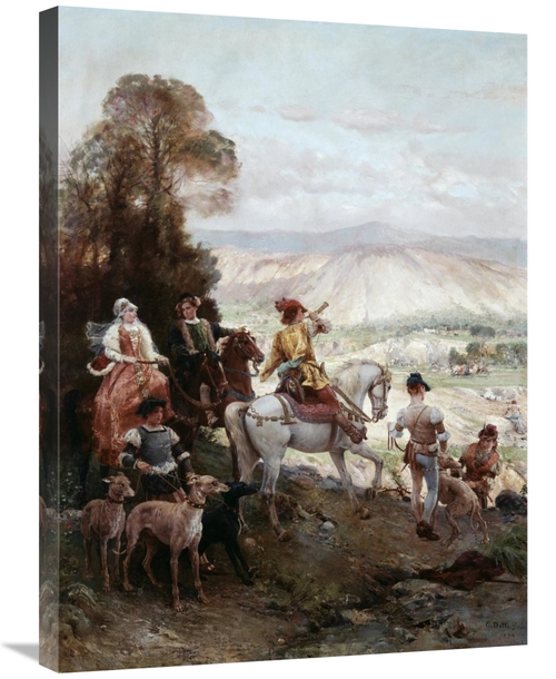 Global Gallery GCS-277393-30-142 30 in. Hunting Party Art Print - Cesa