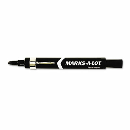 Avery 24878 Permanent Marker- Large Bullet Tip- Black- Dozen