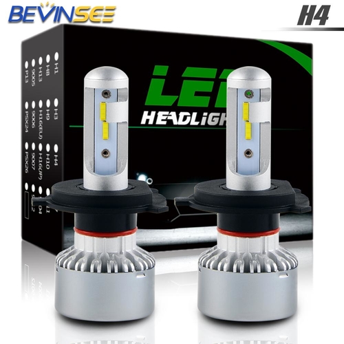 H2CNC CSP LED Headlight Bulb 60W 6000K High Low