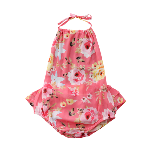 Infant Baby Girl One piece Floral Bodysuit Babies