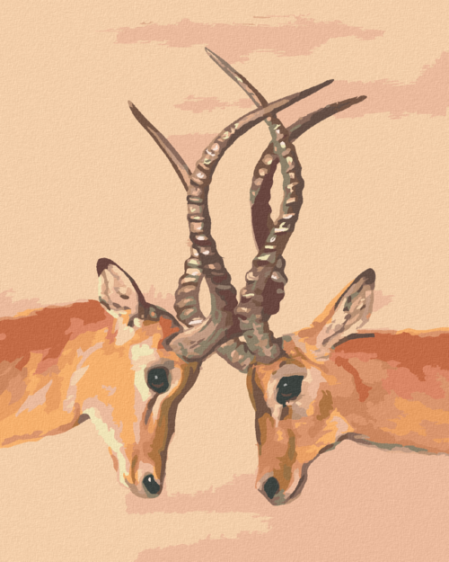 Zuty - Paint by Numbers - ANTELOPE (D. RUSTY RUST), 40x50 cm