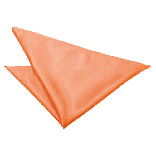 Plain Satin Handkerchief - Coral
