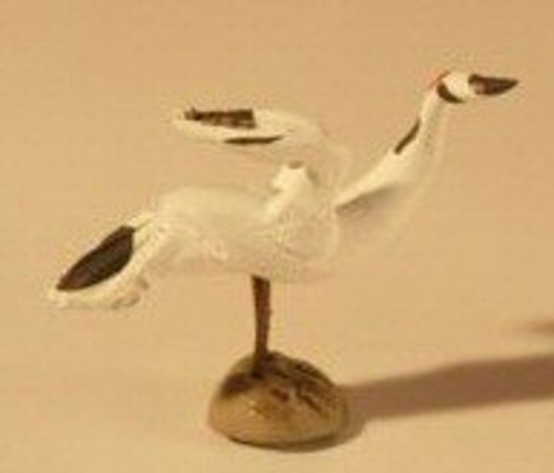 Ceramic Crane Figurine (Large) - 2" Tall