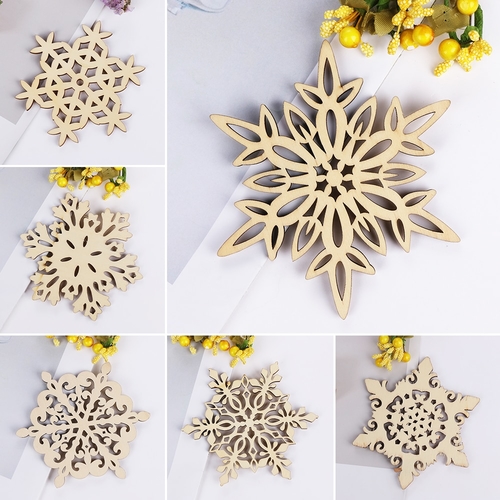 2PCS Wooden Christmas Carved Mug Pads Table