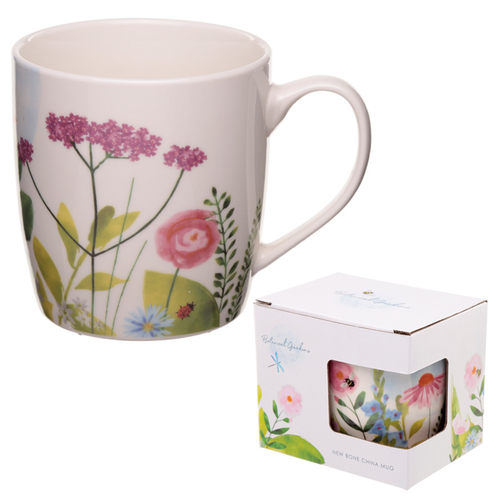Porcelain Mug - Botanical Gardens Design