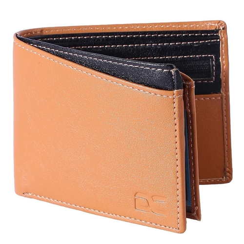 Men Formal, Casual Artificial Leather Wallet (8 Card Slots) (Beige)