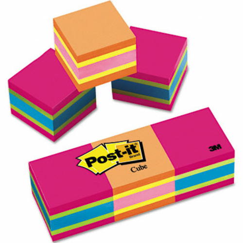 Sticky note Notes 2051-3PK Mini Cubes- 2 x 2- Assorted Ultra Colors- 3