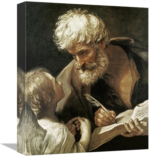 16 in. Saint Matthew Art Print - Guido Reni