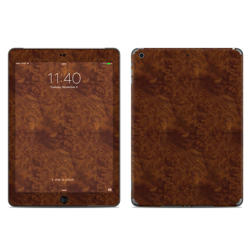 DecalGirl IPDA-DKBURL Apple iPad Air Skin - Dark Burlwood