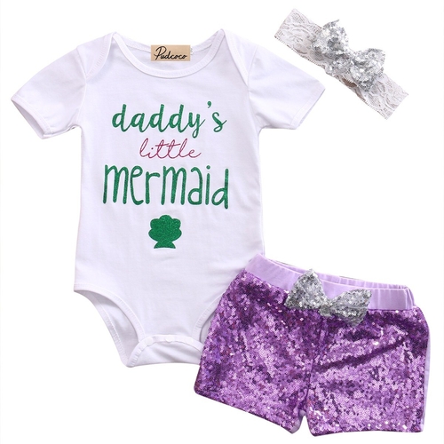 Summer Purple Newborn Infant Baby Girl