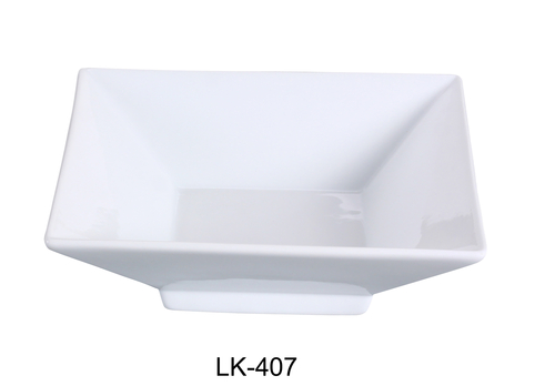 Yanco LK-407 7.25" Square Bowl with Foot